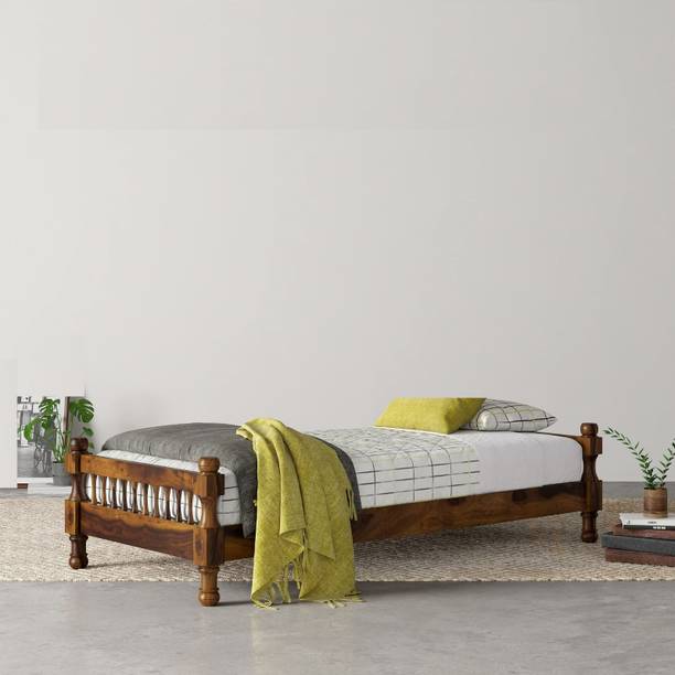 Flipkart Perfect Homes PureWood Sheesham Single Bed