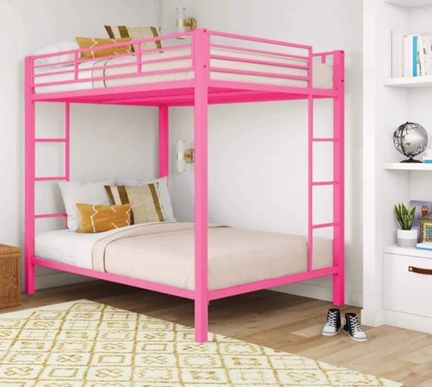 Hari Om Craft Metal Double Bed, 190.5 cm x 91.5 cm (6.25 ft x 3.0 ft)