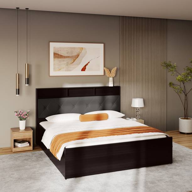 Godrej Interio Upmods Lattice Engineered Wood King Hydraulic Bed