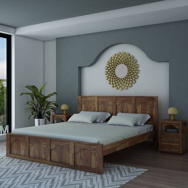 Vintej Home Mourya Sheesham ( Rosewood ) Solid Wood King Bed, 208.28 cm x 190.5 cm (6.83 ft x 6.25 ft)