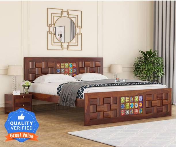 Flipkart Perfect Homes Solid Wood King Bed