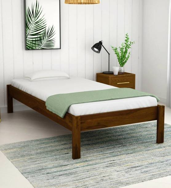 Ratandhara Furniture Solid Sheesham Wood Single Bed Solid Wood Single Bed