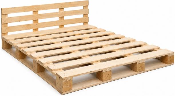 Prime Wooden Packers Pallet Bed Frame Engineered Wood Single Bed, 183 cm x 91 cm (6.0 ft x 2.99 ft)