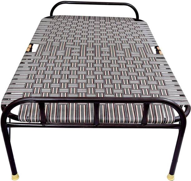 newway Success Furniture iron folding bed with 1/Half inch big size Round pipe Metal Single Bed
