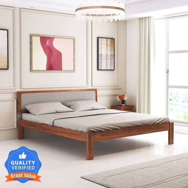 Flipkart Perfect Homes Solid Wood Queen Bed