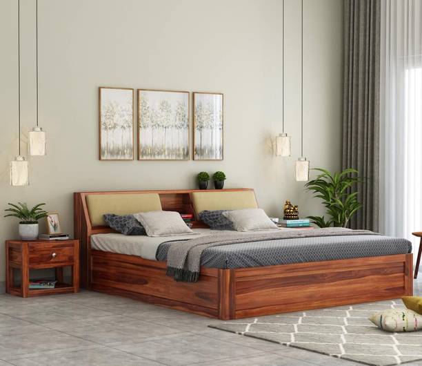Flipkart Perfect Homes Sheesham ( Rosewood ) Solid Wood King Box Bed, 223.52 cm x 182.88 cm (7.33 ft x 6.0 ft)