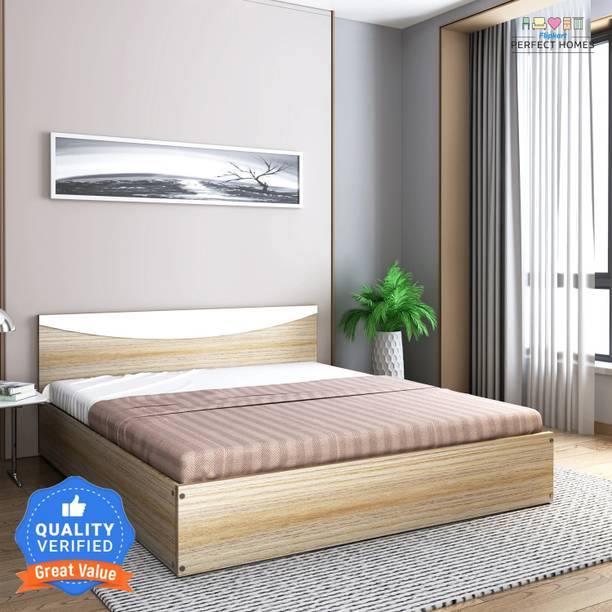 Flipkart Perfect Homes Carol Engineered Wood Queen Bed, 203.5 cm x 159.5 cm (6.68 ft x 5.23 ft)