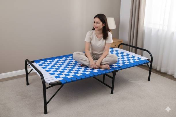 BUYMORE NEW DESIGN BED 3X6 Metal Single Bed, 182 cm x 76 cm (5.97 ft x 2.49 ft)
