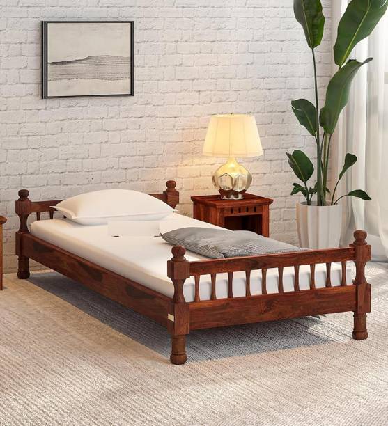UK FURNITURE Solid Wood Single Bed