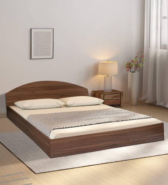 Mintwud from Pepperfry Kibo Wooden Single Bed/Wooden Cot/Palaung With Storage For Bedroom/Home Engineered Wood Single Bed, 203 cm x 188 cm (6.66 ft x 6.17 ft)