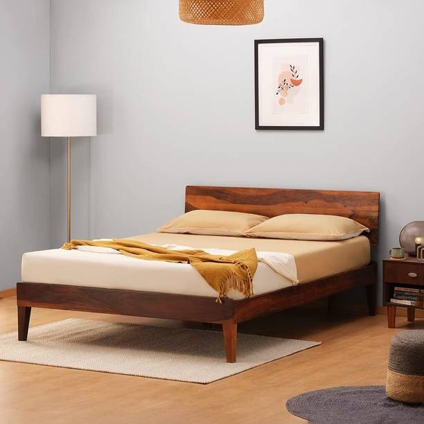 Woodefly Solid Wood Queen Bed