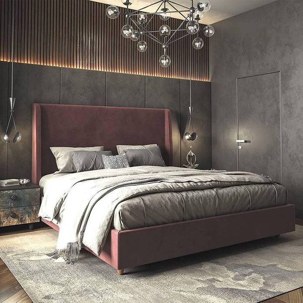 Mooncraft Modern Home Furniture | Bed for Living Room, Bedroom Furniture Engineered Wood Queen Bed