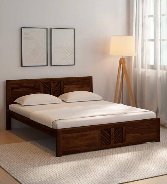 Ferrovilla Solid Wood King Bed, 198.12 cm x 182.88 cm (6.5 ft x 6.0 ft)