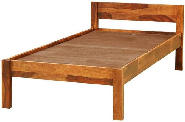 Utkarsh Premium Sheesham Wooden Single Bed For Bedroom Furniture {Without Mattress} Solid Wood Single Bed