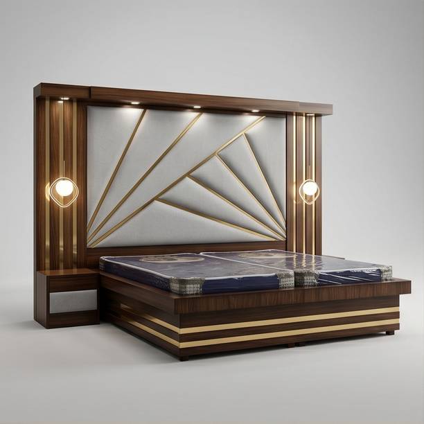 AAYAT King Size For Bedroom/ Hotel | playwood King Box Bed Engineered Wood King Box Bed, 205.74 cm x 190.5 cm (6.75 ft x 6.25 ft)