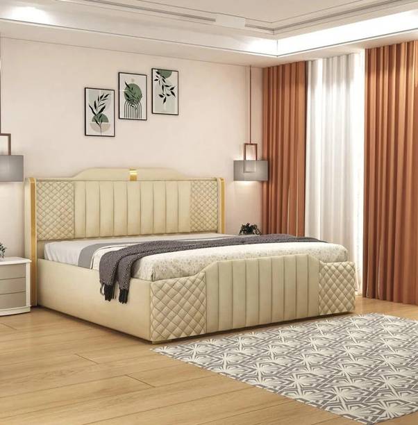 MODESTY WOODS Solid Wood King Box Bed