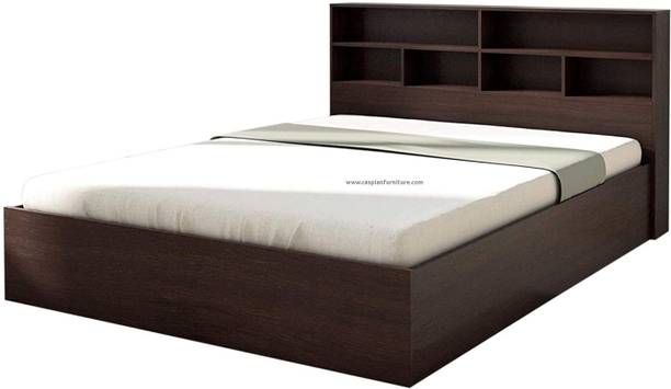 CASPIAN Double Bed Engineered Wood Double Box Bed, 205.74 cm x 157.48 cm (6.75 ft x 5.17 ft)
