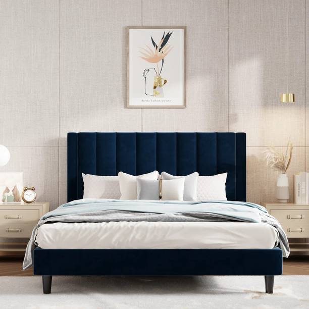 Mooncraft Solid Wood Queen Bed, 205.74 cm x 157.48 cm (6.75 ft x 5.17 ft)