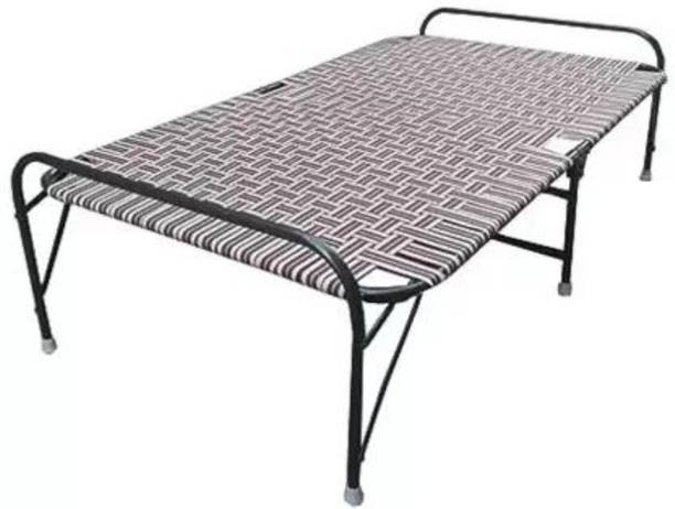 Treehouse Folding Cot Foldable Bed Single Home Cum Portable Metal Single Bed Metal Single Bed