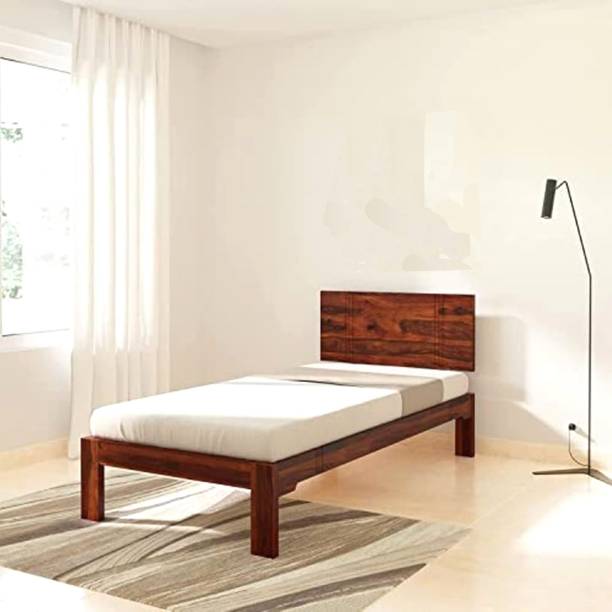 GOKUL ARTS Single Solid Sheesham Wood Bed for Bedroom | Bed Without Storage | Wooden Bed | Solid Wood Single Bed