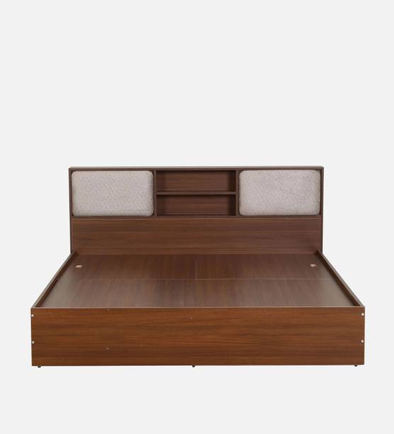 Mintwud From Pepperfry Wooden Queen Bed/Wooden Cot/Wooden Bed With Storage For Home Engineered Wood Queen Hydraulic Bed