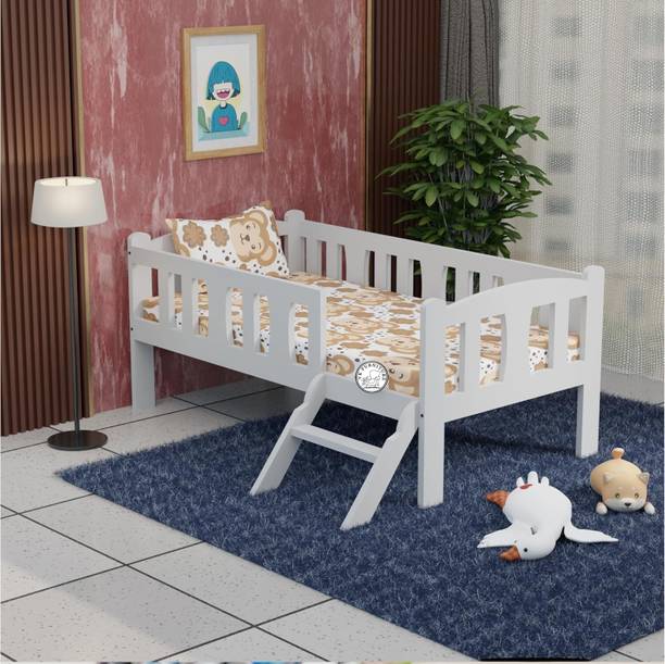 AvishWood Wooden Kids Furniture Single Bed Palang Solid Wood Single Bed, 160 cm x 81 cm (5.25 ft x 2.66 ft)