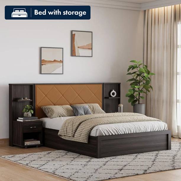 Wakefit Engineered Wood Queen Box Bed, 213.8 cm x 255.2 cm (7.01 ft x 8.37 ft)