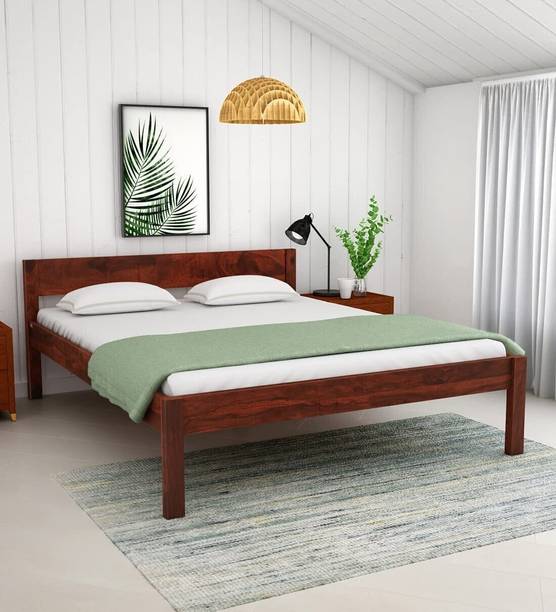 Mamata Wood Decor Solid Sheesham Wood Queen Size Bed for Bedroom | Cot for Hotel & Living room Solid Wood Queen Bed, 160 cm x 188 cm (5.25 ft x 6.17 ft)
