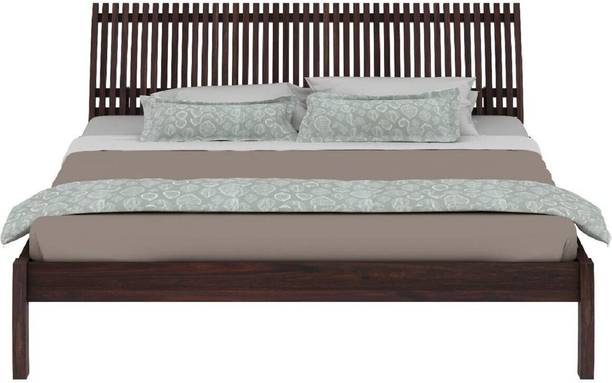 WOODENJOY Sheesham Wood Bed/Cot/Palaung Without Storage For Bedroom/Home Solid Wood King Bed