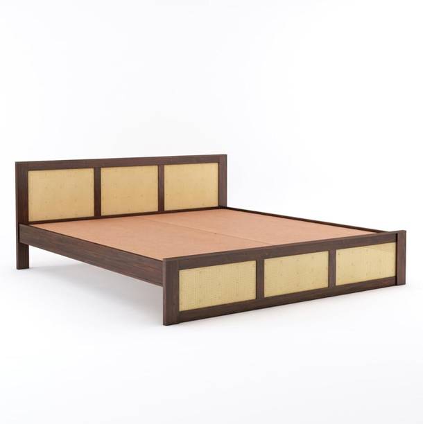 SAVITRIDECOR Sheesham Wood Bed/Cot Bed/Palang For Bedroom/Home/Hotel Solid Wood Queen Bed