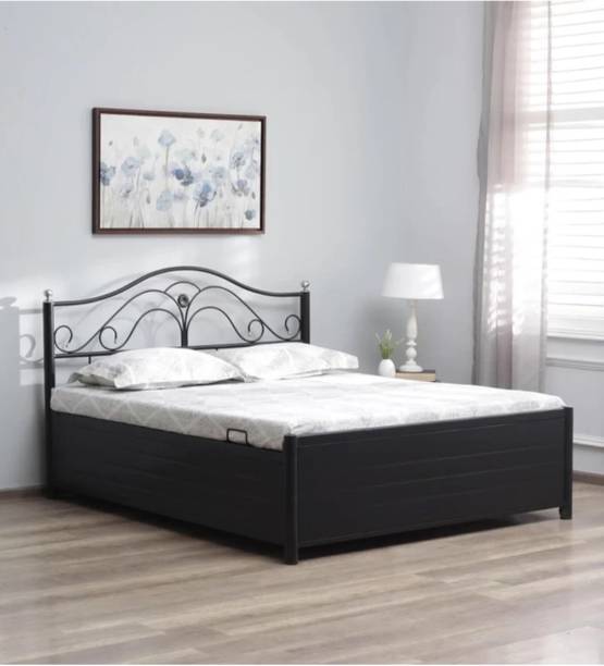 SoftSoul FURNITURE Metal King Hydraulic Bed