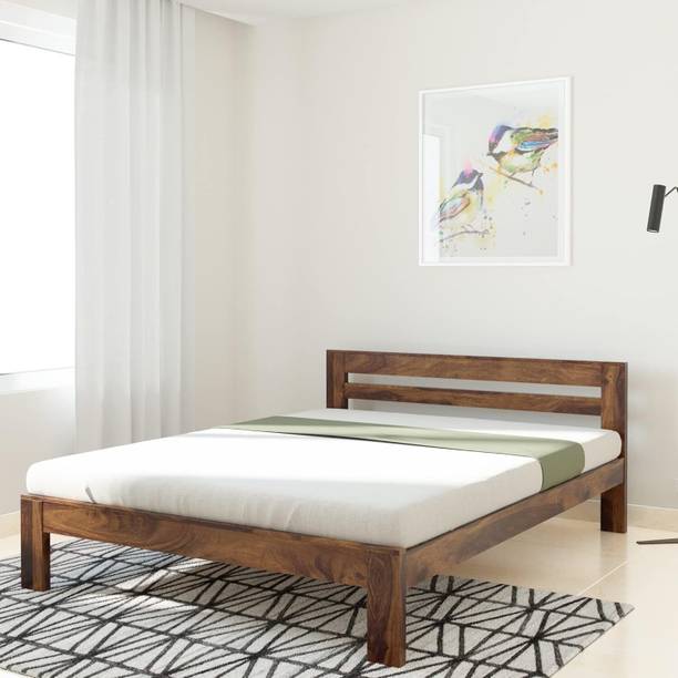 Rajgharana Sheesham Wood Cito Bed Without Storage For Bedroom/Home Solid Wood Queen Bed