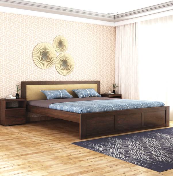 GOYALINTERIOR Sheesham Wood Bed/Palang/Cot Without Storage for BedRoom/Home/Hotel/Living Room Solid Wood King Bed