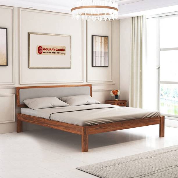 Gouravgenic Handicraft Rosewood ( Sheesham ) Solid Wood Queen Bed