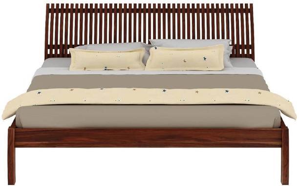 WOODENJOY Sheesham Wood Bed/Cot/Palaung Without Storage For Bedroom/Home Solid Wood King Bed