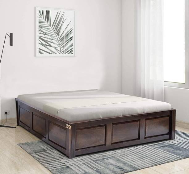 Meera Handicraft Sheesham Wood Solid Wood King Bed, 206.2 cm x 188.4 cm (6.77 ft x 6.18 ft)
