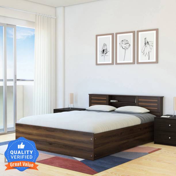 Flipkart Perfect Homes Waltz Engineered Wood Queen Box Bed