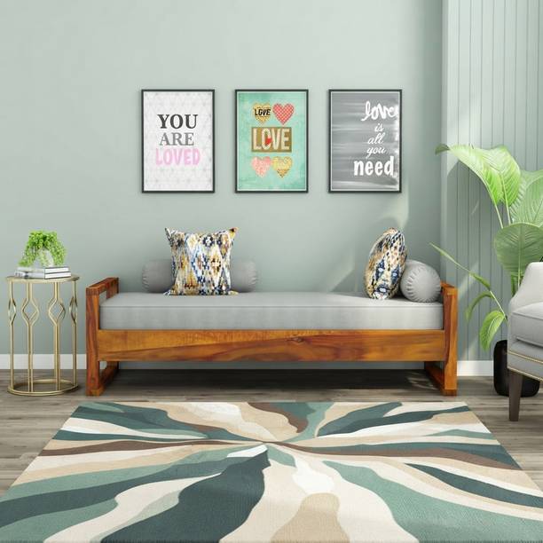 Shree Jeen Mata Enterprises Solid Sheesham Wood Diwan Bed | Day Bed | Single Bed | Hallway Sofa | Lounge Bed Solid Wood Single Bed, 182.88 cm x 81.28 cm (6.0 ft x 2.67 ft)