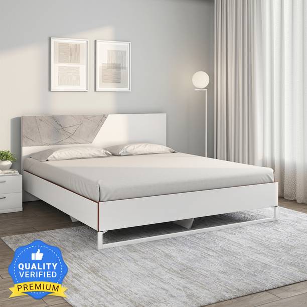 Nilkamal Asta Meta without Storage | 1 Year Warranty Engineered Wood King Bed