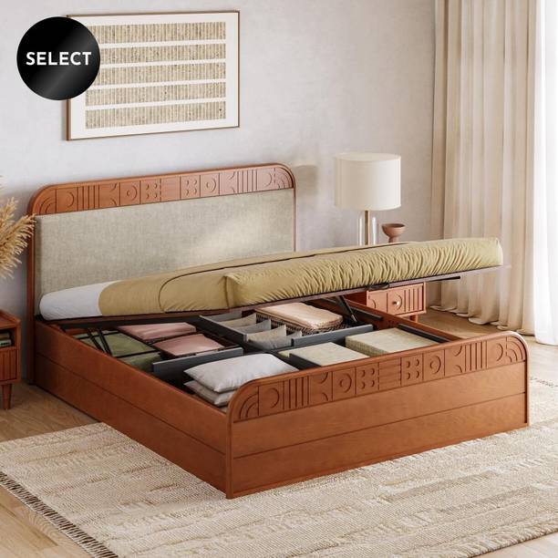 Wakefit Solid Wood King Hydraulic Bed