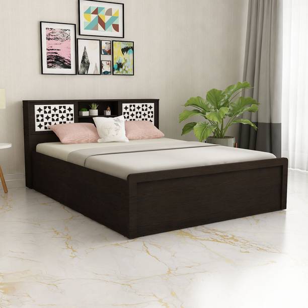 SIVOM Orient Modular Box Bed with Storage Engineered Wood Queen Box Bed, 218 cm x 160 cm (7.15 ft x 5.25 ft)