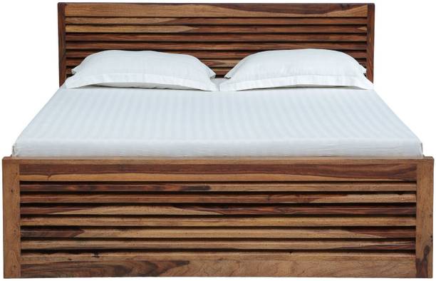 pipercrafts Sheesham Solid Wood King Bed