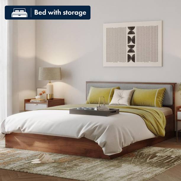 Wakefit Taurus Engineered Wood Queen Box Bed, 209 cm x 156 cm (6.86 ft x 5.12 ft)