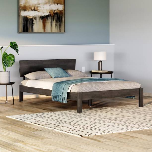 Wakefit Swirl Solid Wood Queen Bed