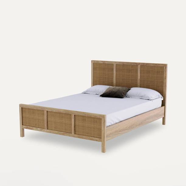 dewss Solid Wood Queen Bed