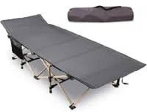 Wopix Travel Camp Cot for Outdoor, Home Metal Single Bed, 190 cm x 67 cm (6.23 ft x 2.2 ft)