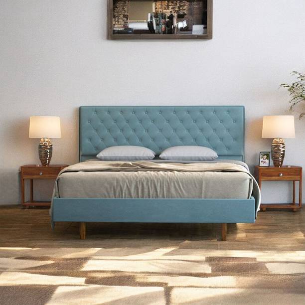 DriftingWood DriftingWood Carmen King Size Bed Without Storage | Wooden Double Bed Engineered Wood King Bed