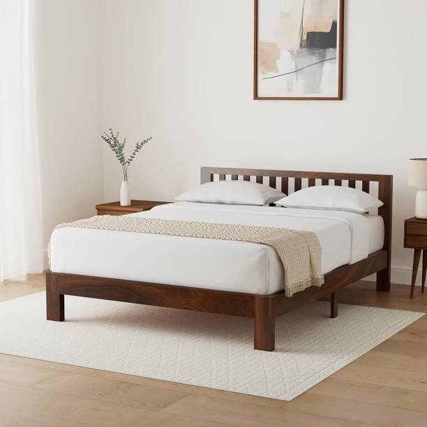 Home Edge Solid Wood Queen Bed, 198.12 cm x 152.4 cm (6.5 ft x 5.0 ft)