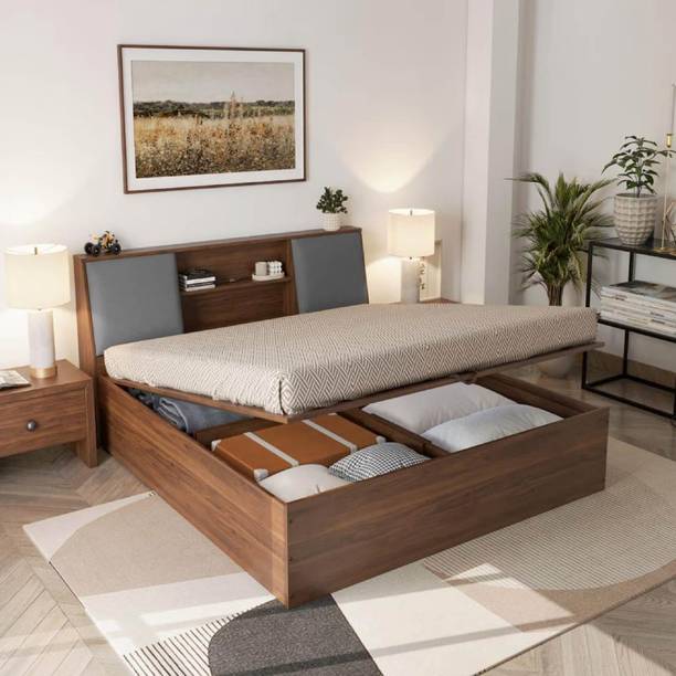 Wakefit Orion Engineered Wood King Hydraulic Bed, 223 cm x 191 cm (7.32 ft x 6.27 ft)
