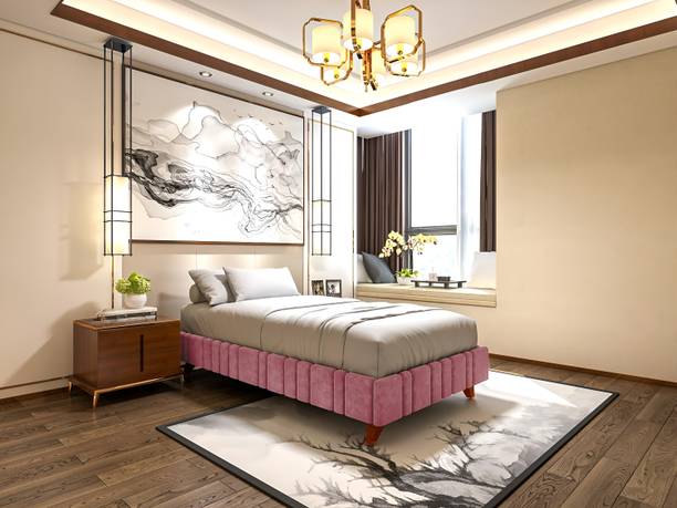 Flipkart Perfect Homes Engineered Wood Upholstered Single Bed For Living Room | Bedroom | Engineered Wood Single Bed